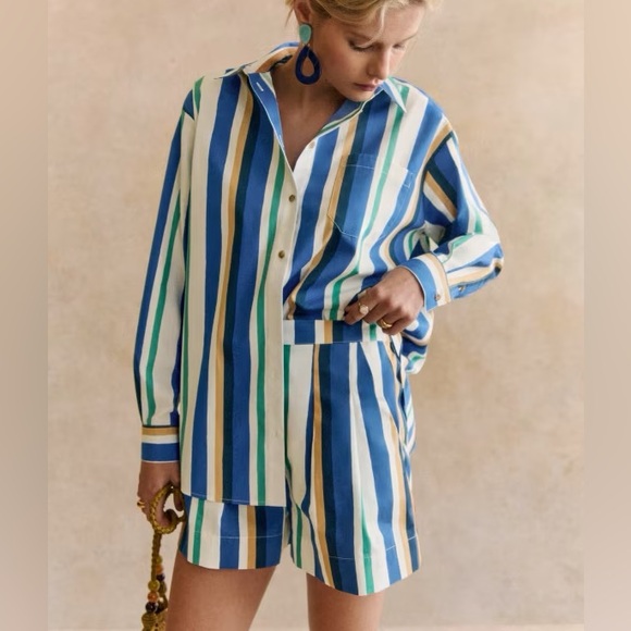 NWT Sézane x Momonì Nicolo Shorts in Multico Size 38/6 - Picture 2 of 7